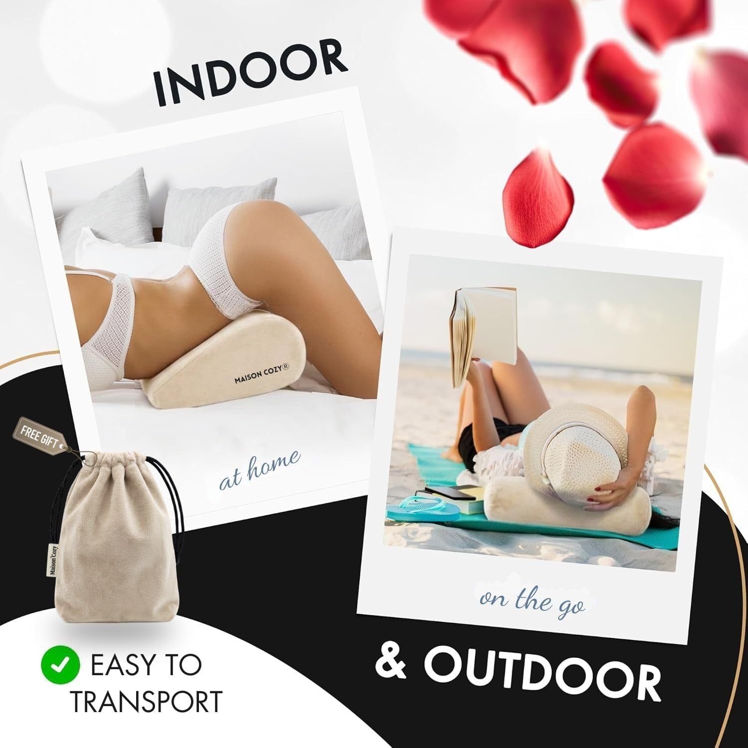 DuneAscent Sex Position Wedge Pillow for Couples