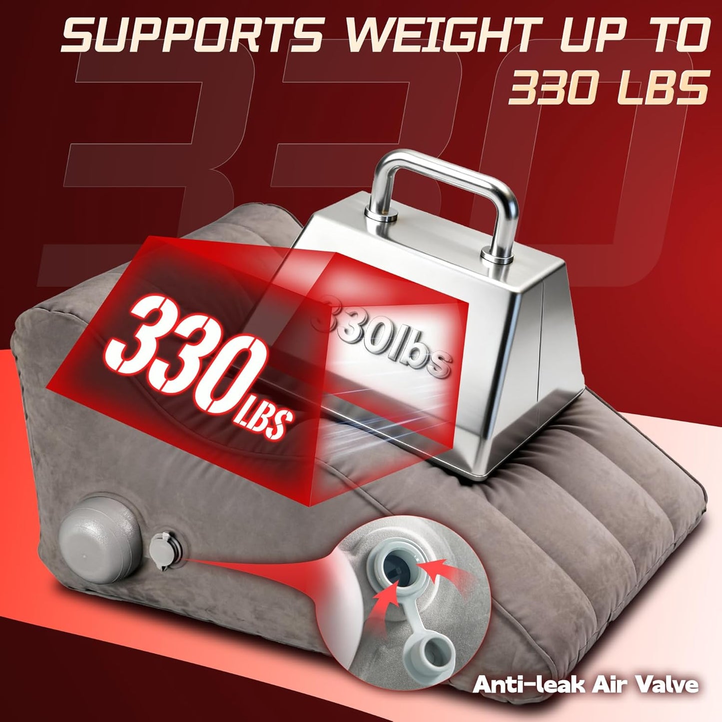 Sex Pillow Couples Sex Toys, Triangle Inflatable Position Pillow Adult Toys Sex Cushion for Couples, Sex Novelties Supports Deeper Positions, Sexual Tools for Men & Women Pleasure Bedding