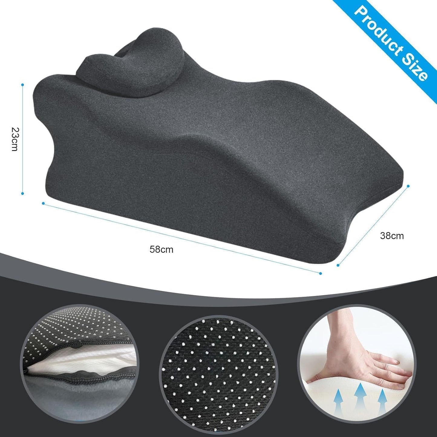 CurveMuse Memory Foam Sex Wedge Pillow