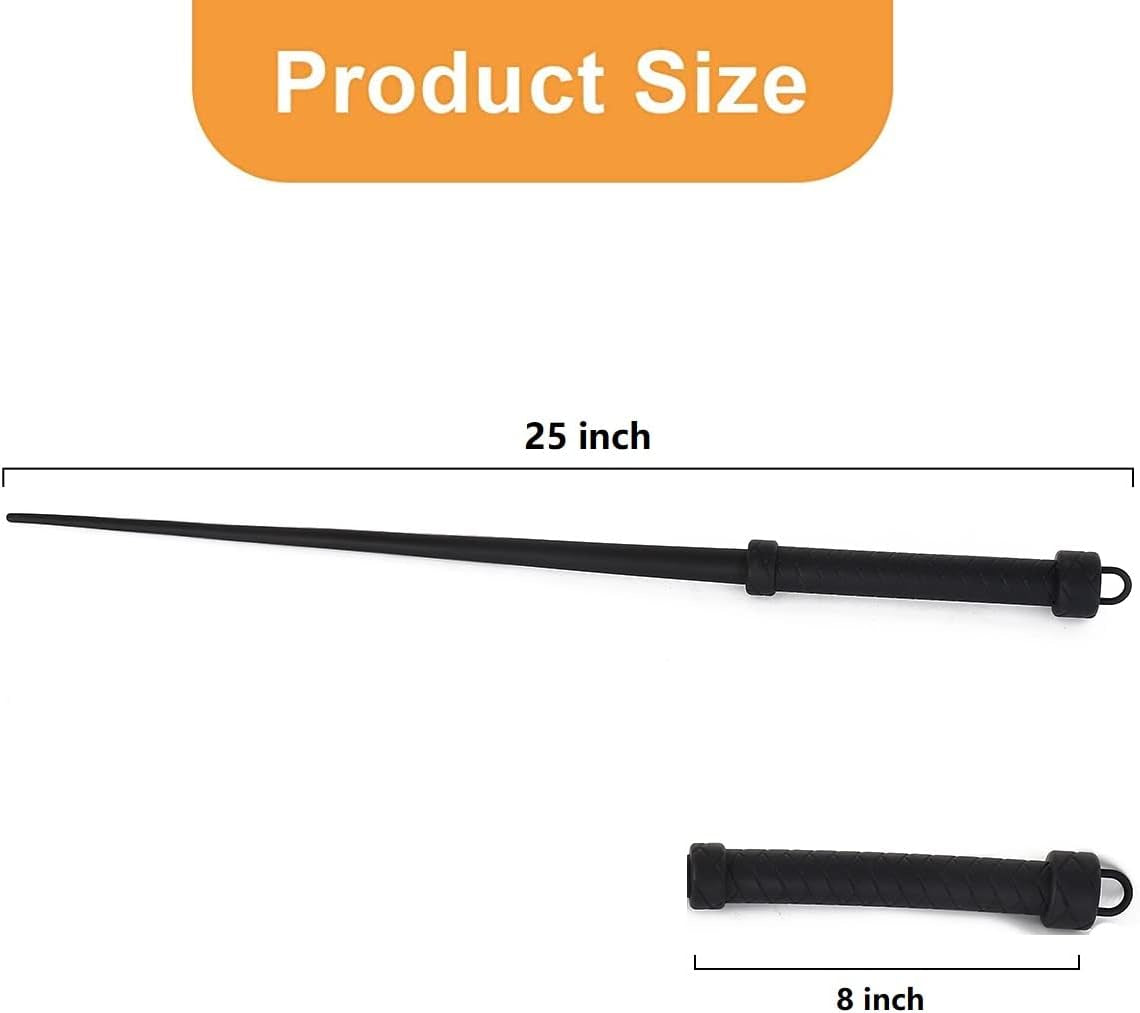 DarkCrop 25 Inch Silicone Flogger Whip for Impact BDSM Play