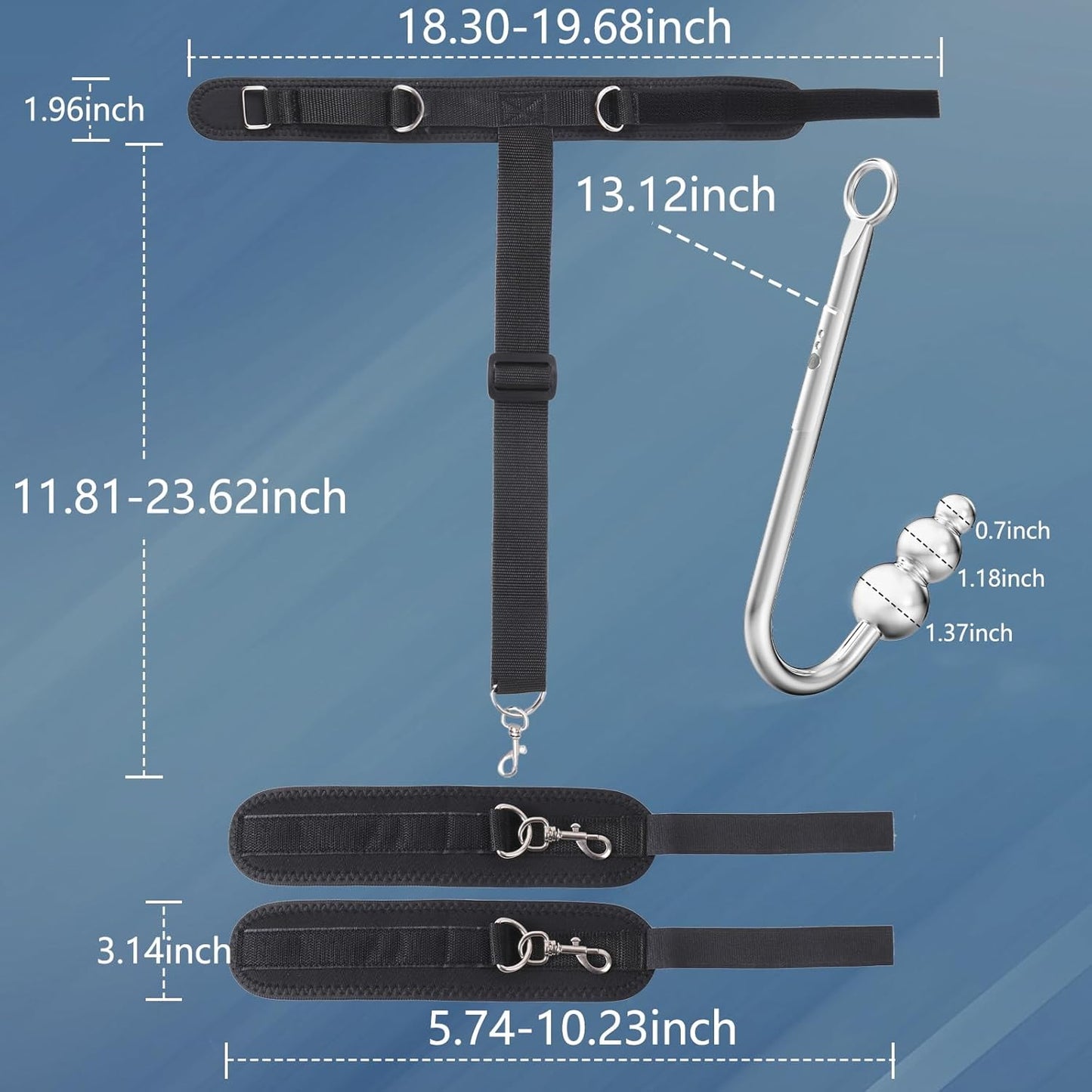 EclipseVice Vibrating Anal Hook BDSM Kit