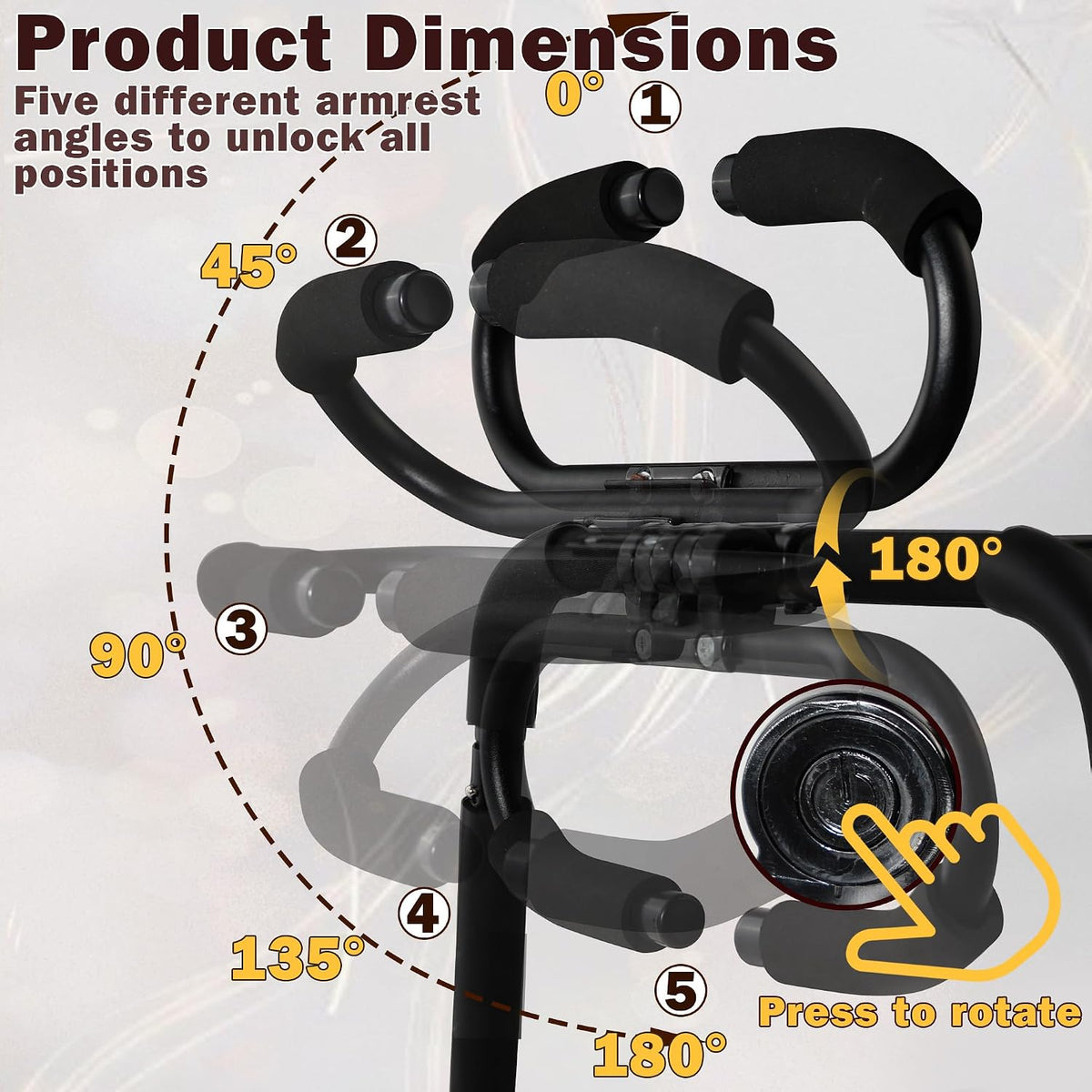 DuskThrone Adjustable Sling Sex Chair with Handrails