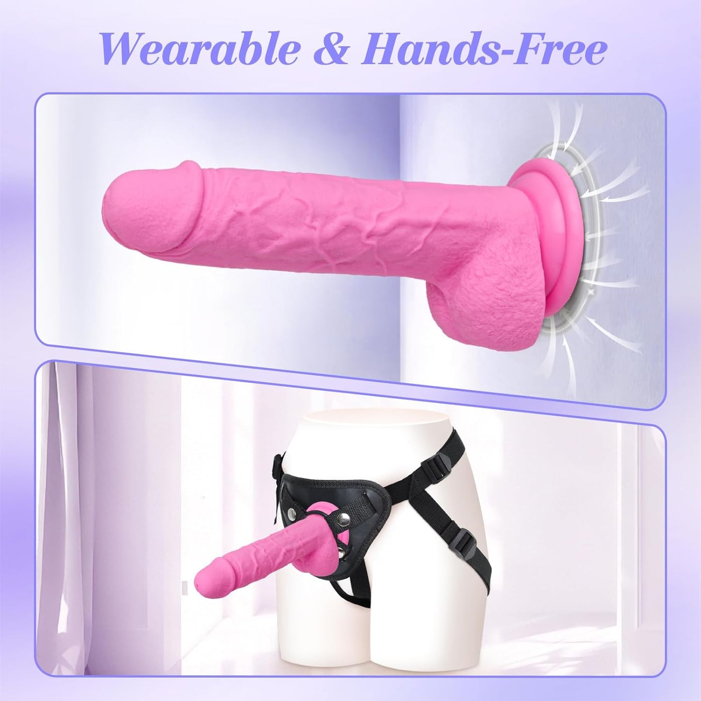RoseBond Liquid Silicone Strap-On Kit | Suction Cup, Adjustable