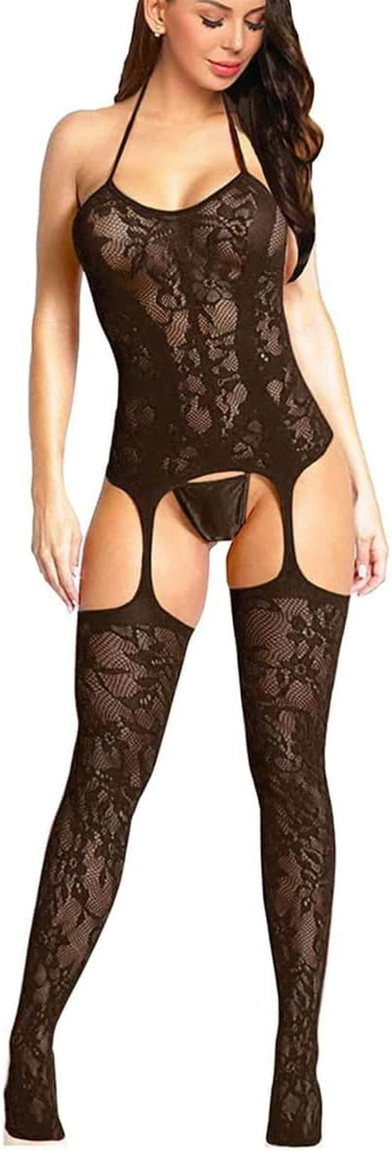 NightMesh Sheer Fishnet Bodystocking, One Size