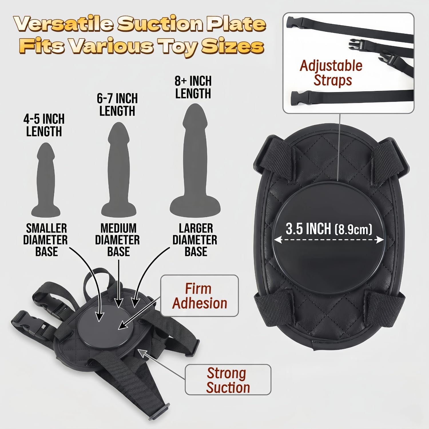 FreeRein Adjustable Hands-Free Dildo Saddle Mount