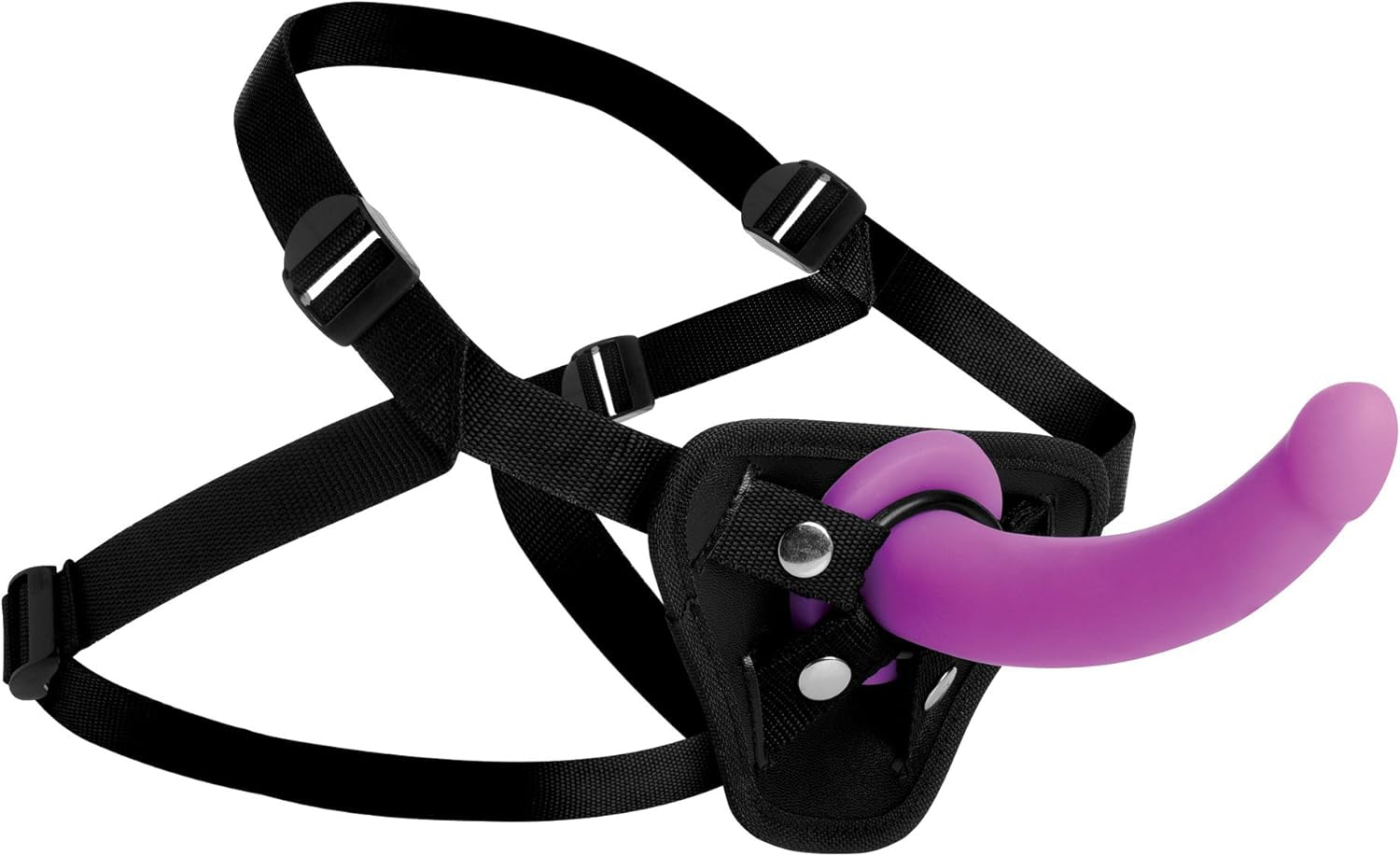 SmoothArc Silicone G-Spot Strap-On Set | Adjustable Harness