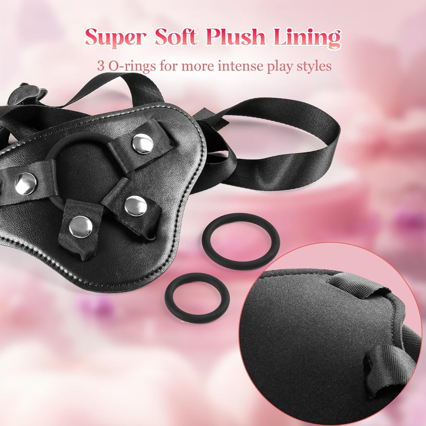 SoftCurve Strap-On Dildo | 7" Liquid Silicone, 3 Rings