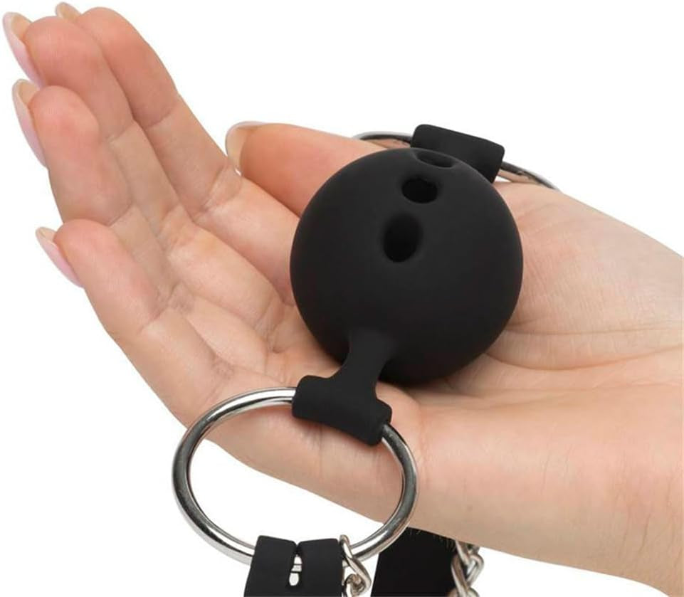 DuskThrall Ball Gag with Nipple Clamps Bondage Set
