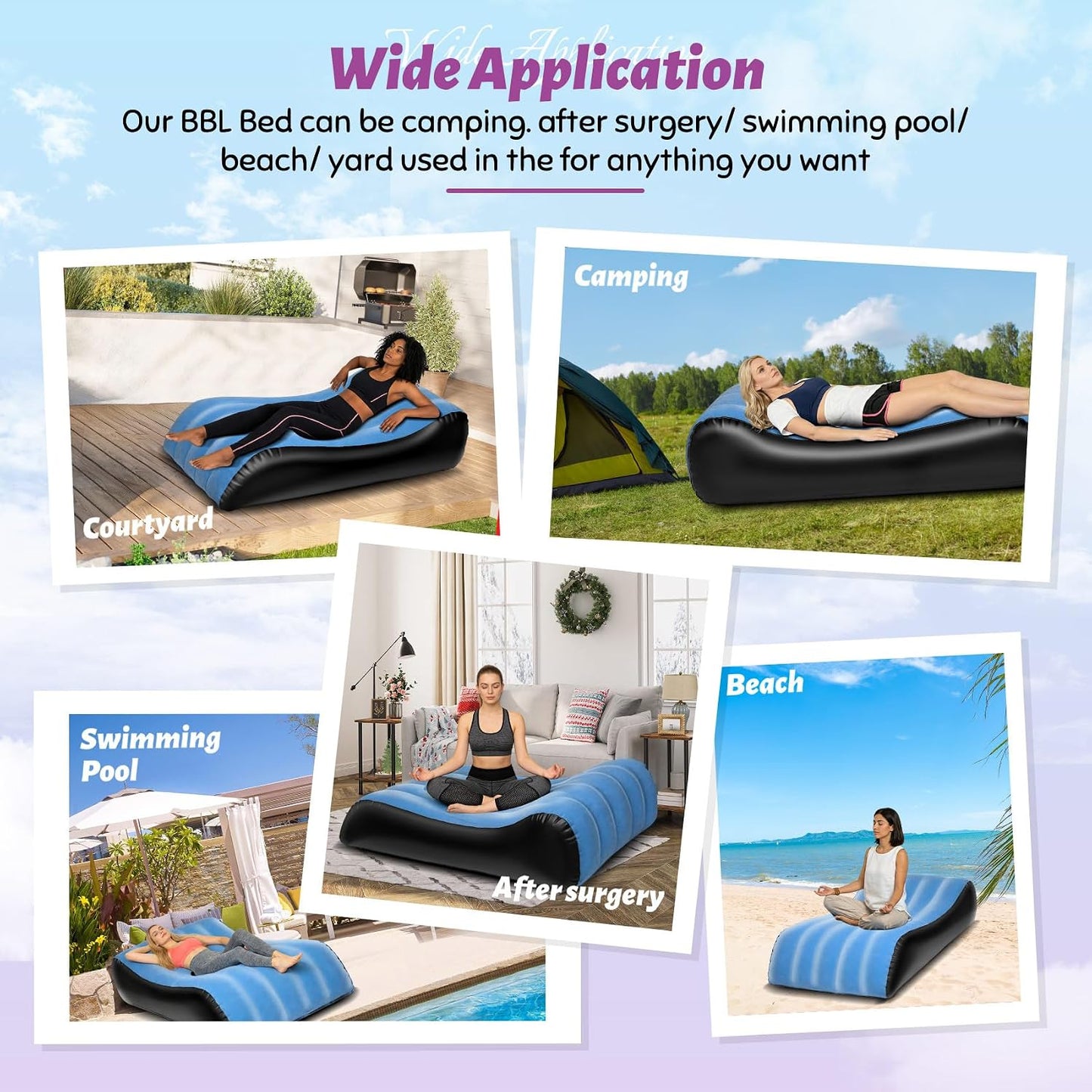 AzureContour Inflatable Sex Sofa & BBL Recovery Bed