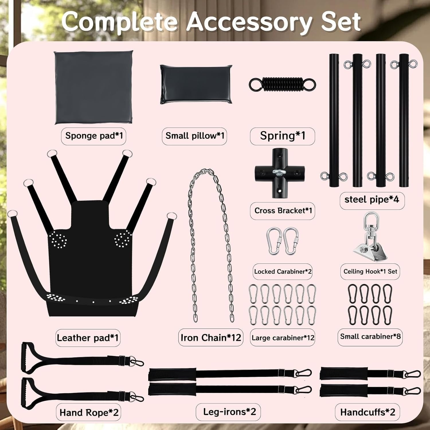 SkyThrone Premium 800 lb 360° BDSM Sex Swing