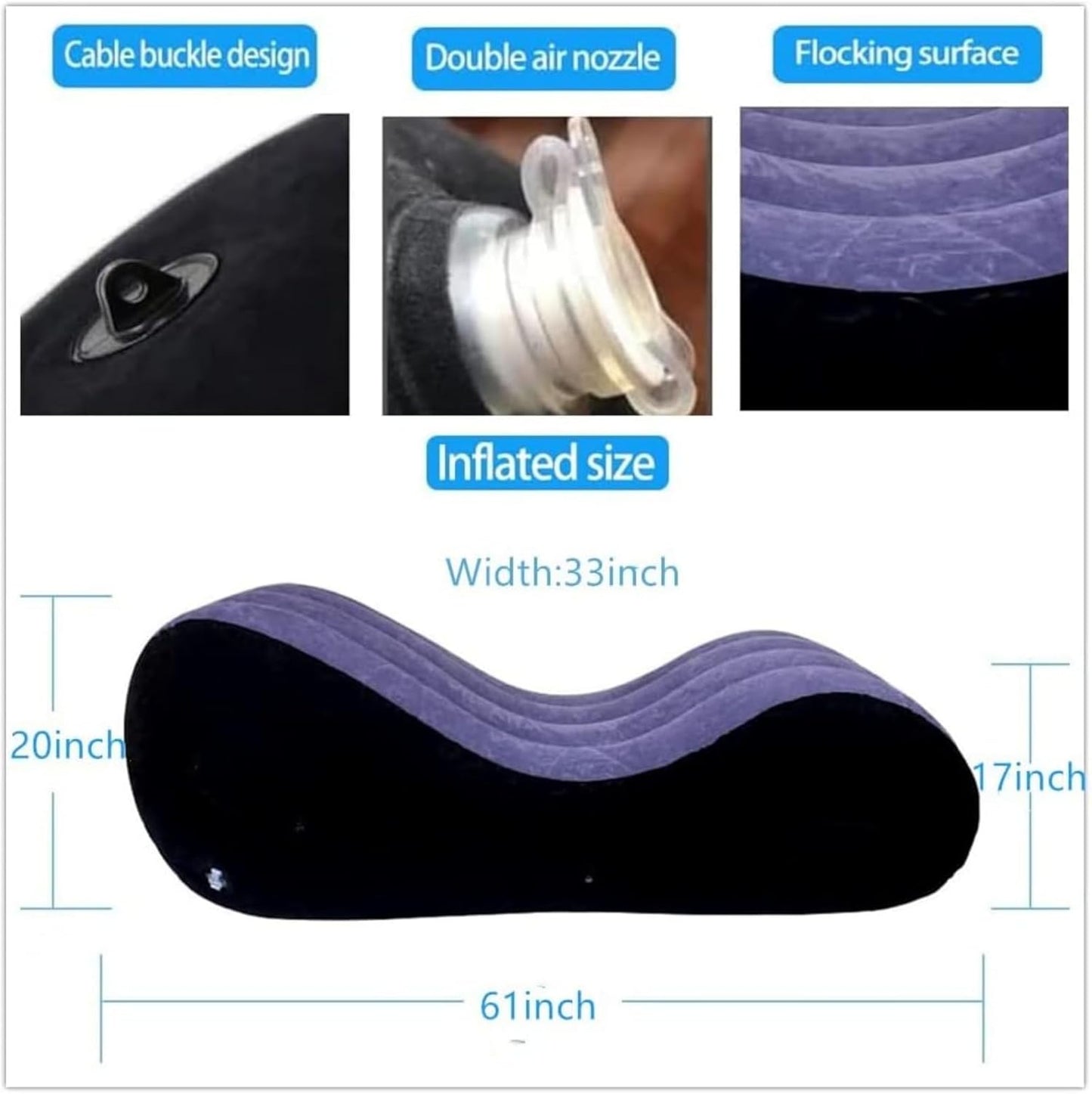 CurveRush Inflatable Sex Sofa Lounger