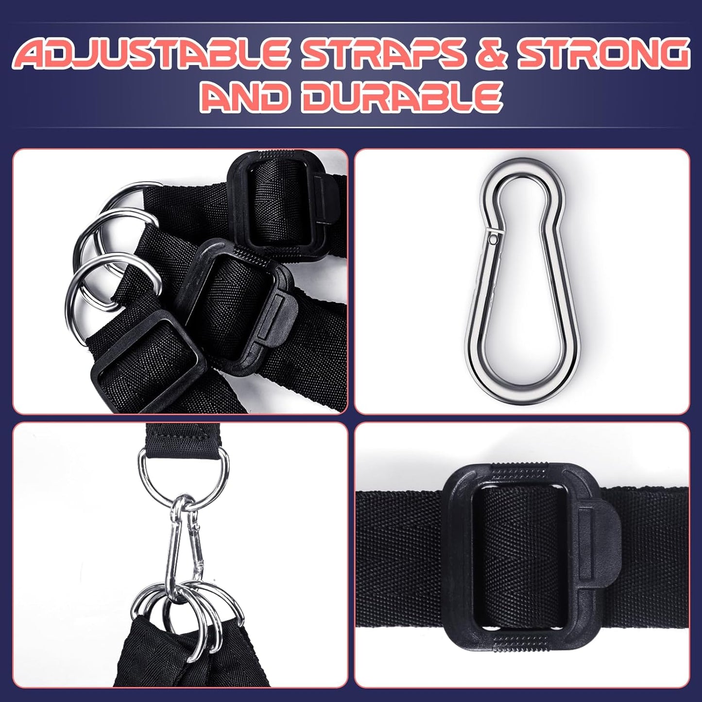 Door Sex Swing with Seat, Adult Sex Toys Bondage Love Slings for Adult Couples with Adjustable Straps, Holds up to 300Lbs