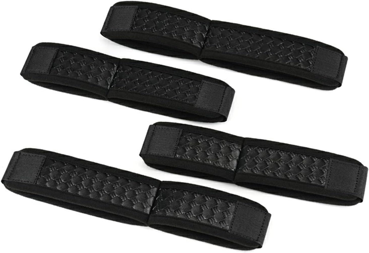 NoirVelvet 4pc BDSM Bondage Kit for Couples | Vegan Leather Restraints