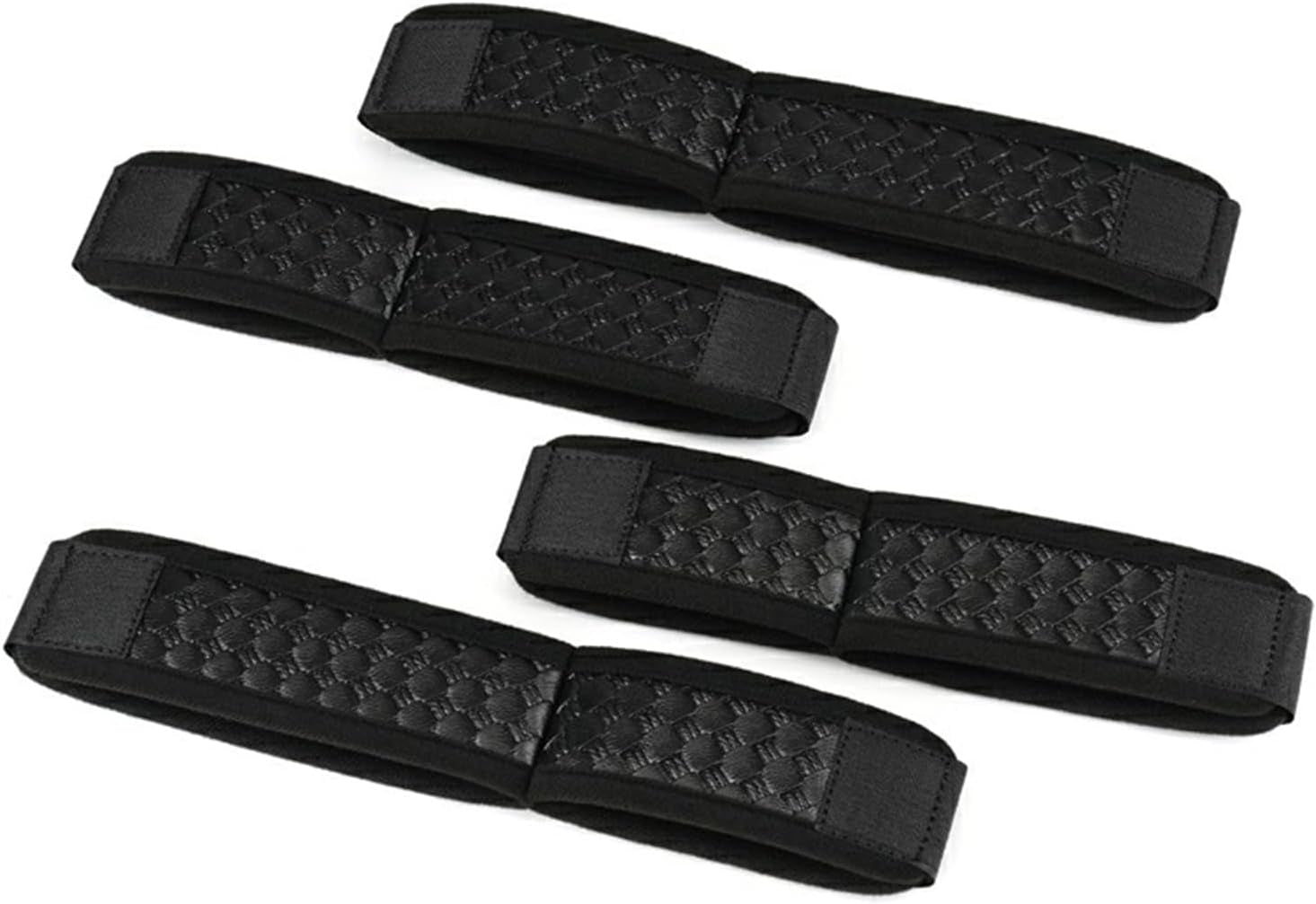 NoirVelvet 4pc BDSM Bondage Kit for Couples | Vegan Leather Restraints