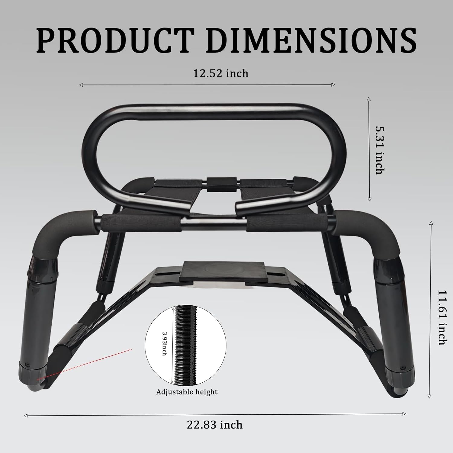Sex Chair Adjustable Height Sex Bench Bouncing Mount Sex Stool Weightless Position Bouncer Chair with Handrail and Dildo Stainless Portable Elastic Chairs BDSM Sex Novelty Toy for Adult Game (Black)