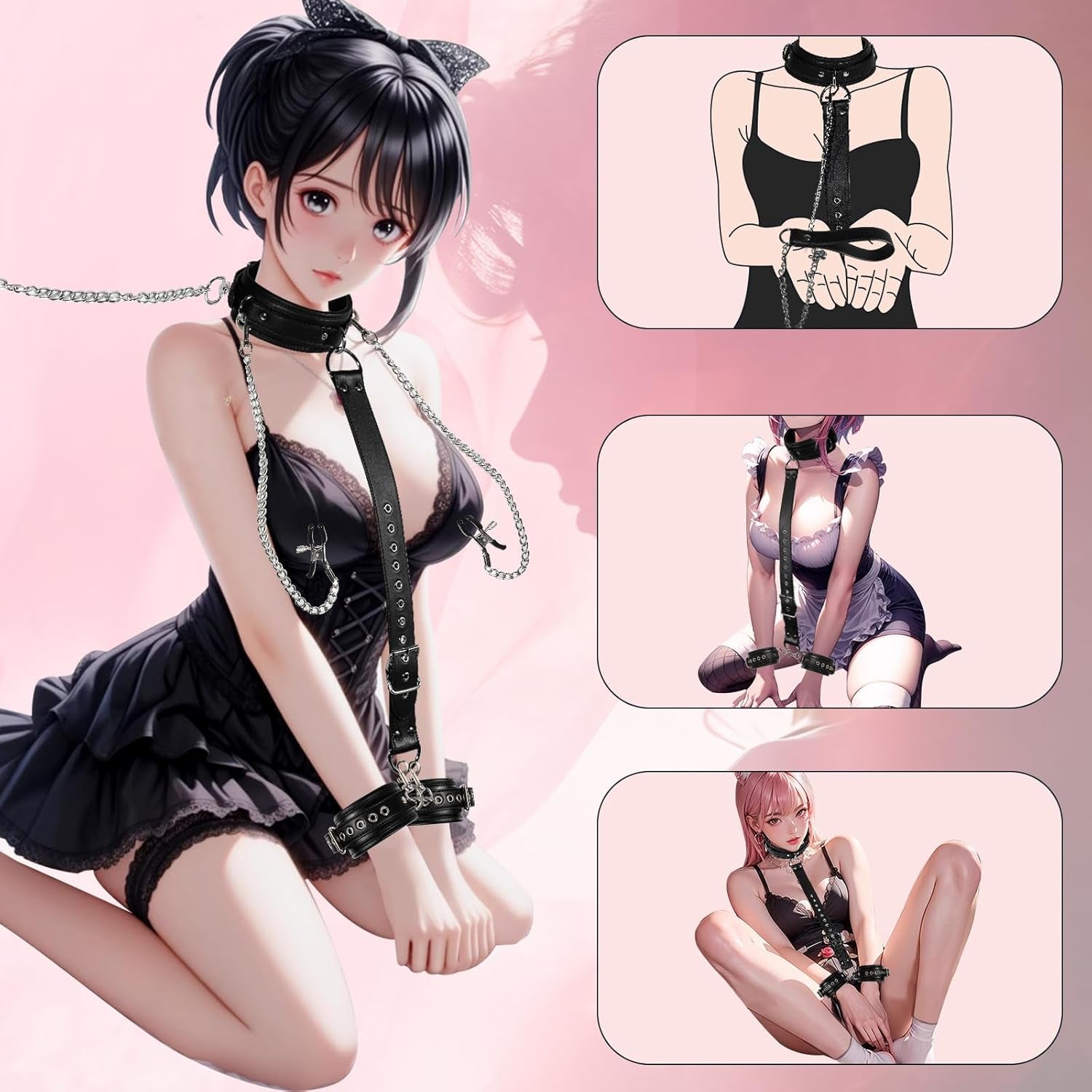 ViceCollar BDSM 4-in-1 Restraint Kit
