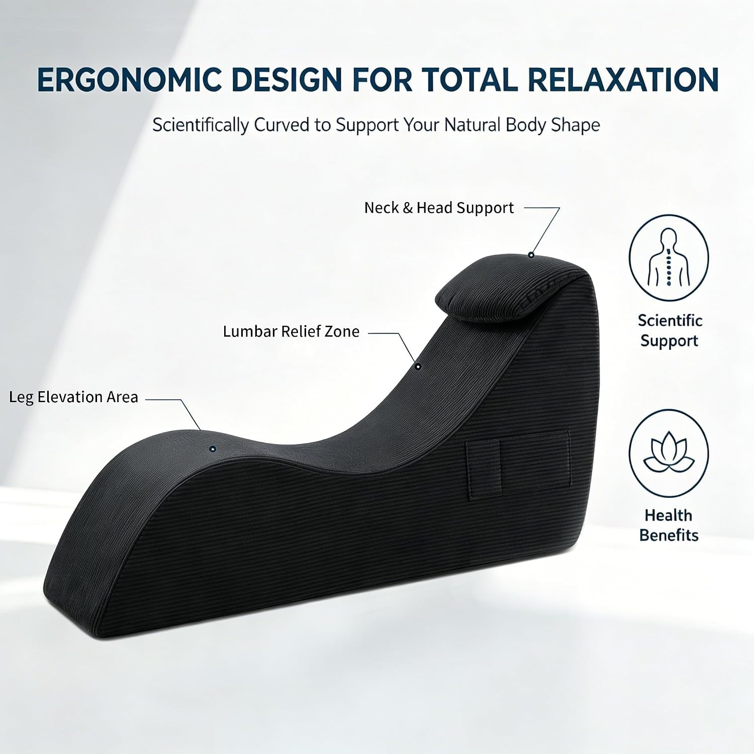VelourTryst Ergonomic Sex Chaise with Cushioned Headrest