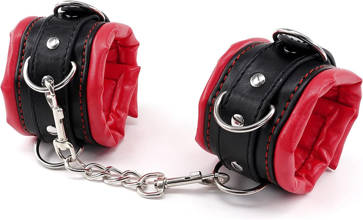 NightGarnet Padded BDSM Wrist & Ankle Cuff Set