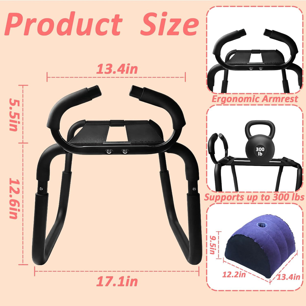 MidnightHold Sex Position Chair & Pillow Set
