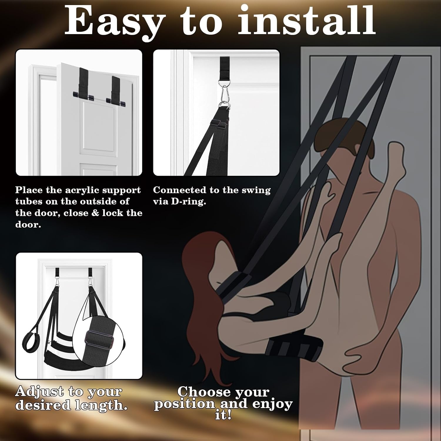 DarkHour Over-the-Door BDSM Sex Swing for Couples