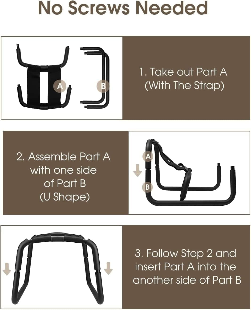 Steel Sex Chair with Bouncing Function & Straps – Effort-Saving Intimate Furniture for Couples, Easy to Assemble & Portable for New Sensations