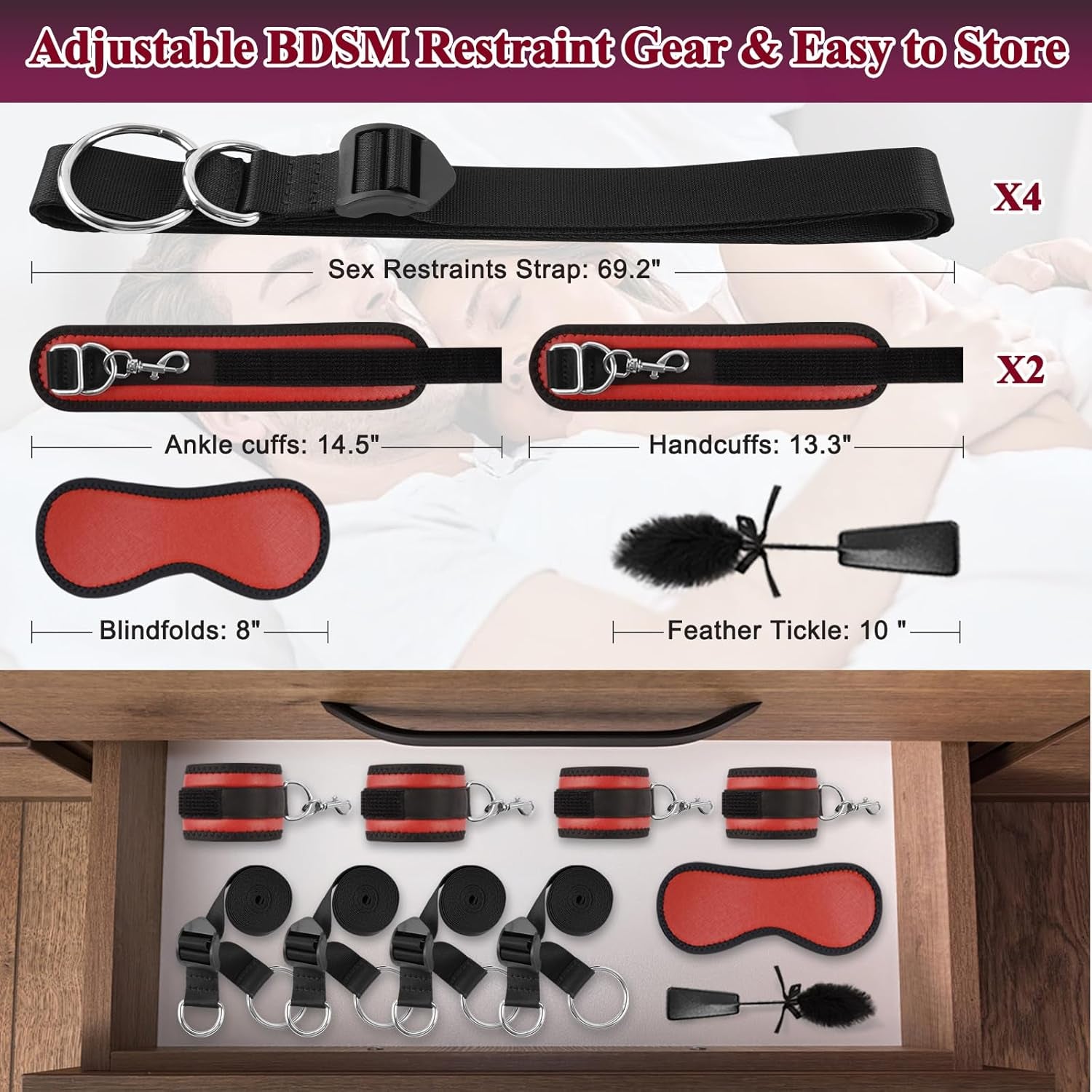 ViceLoop BDSM Bed Restraint Kit