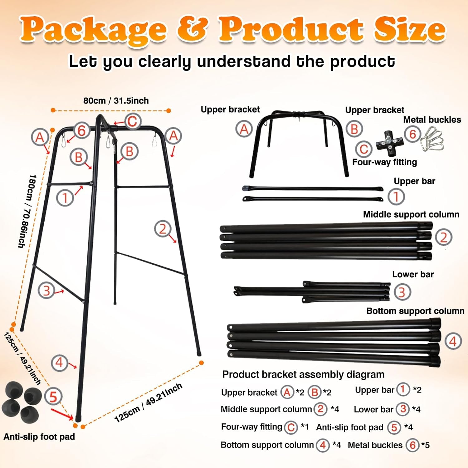IronSway Freestanding BDSM Sex Swing Set