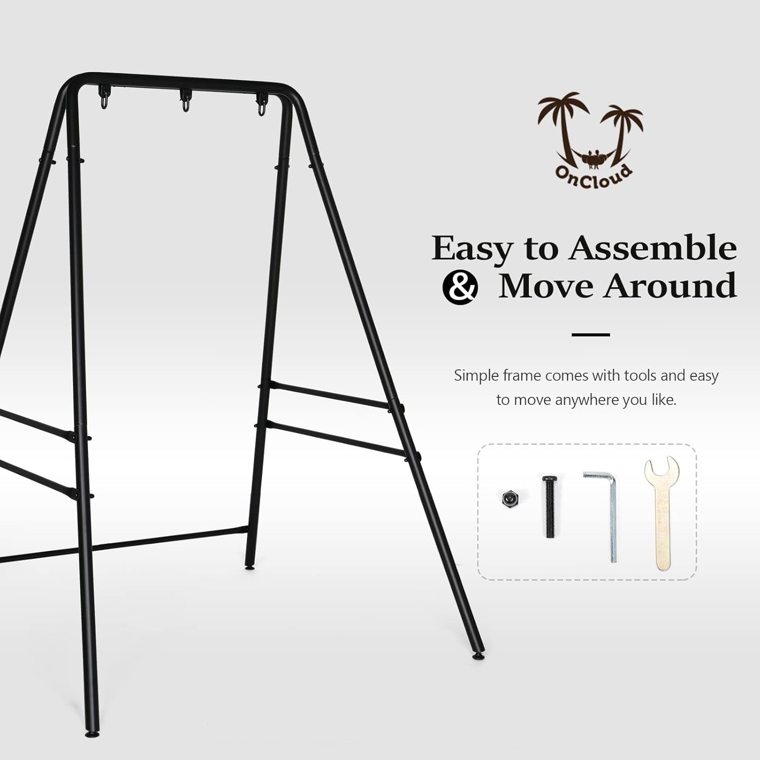 BronzeHalo Low Sex Swing Stand | 450 lb Steel Frame