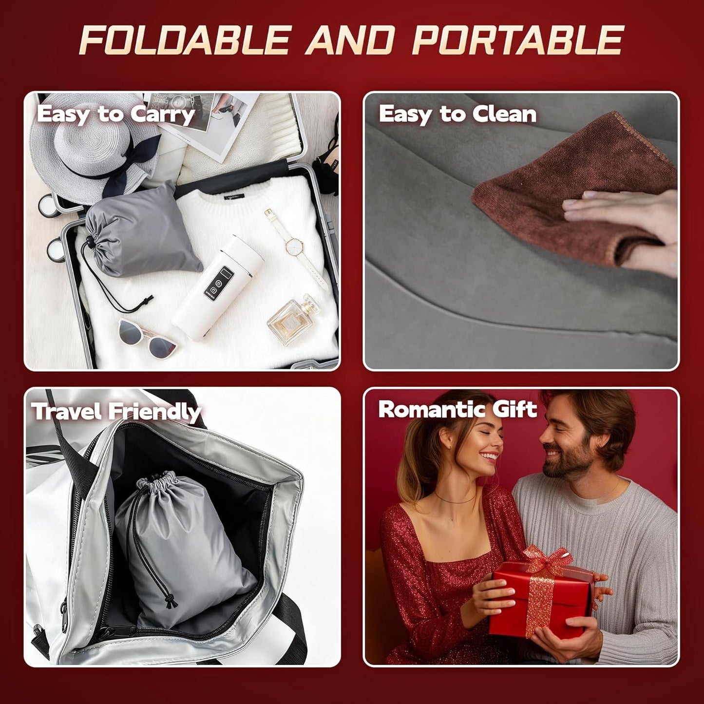 Sex Pillow Couples Sex Toys, Triangle Inflatable Position Pillow Adult Toys Sex Cushion for Couples, Sex Novelties Supports Deeper Positions, Sexual Tools for Men & Women Pleasure Bedding