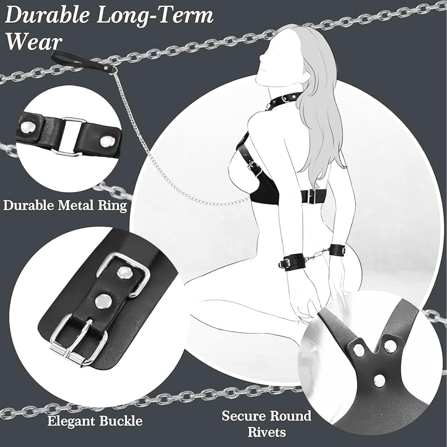 SculptBind BDSM Breast Restraint Harness Kit