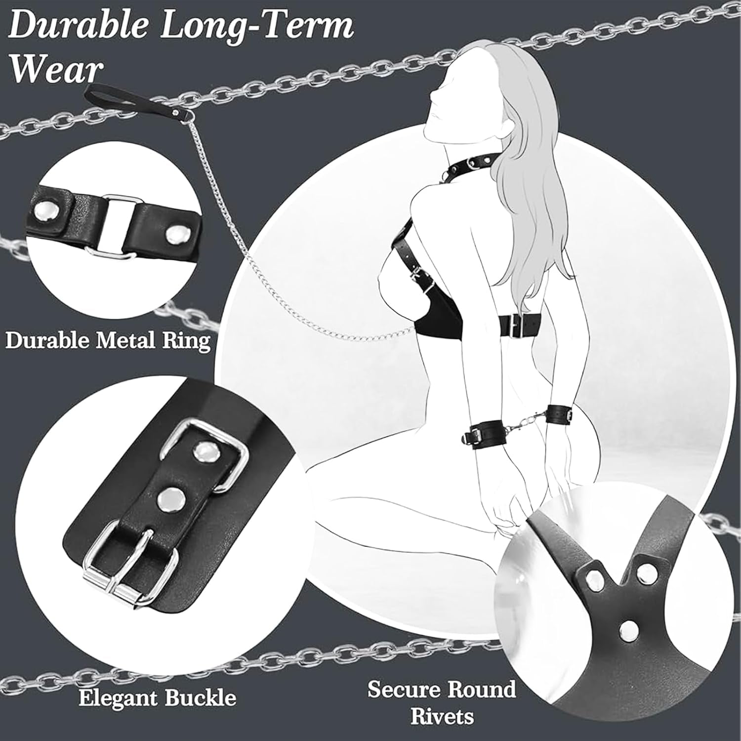 SculptBind BDSM Breast Restraint Harness Kit