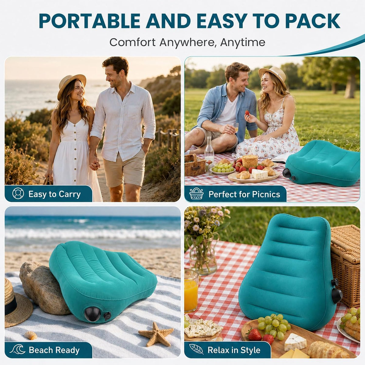 NightDrift Inflatable Sex Position Cushion with Built-In Pump