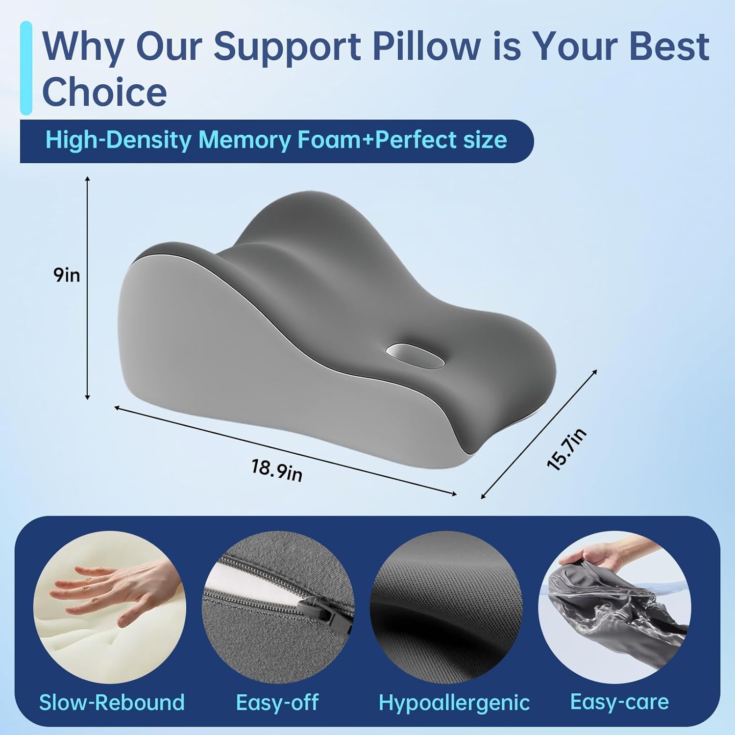 MidnightCurve Memory Foam Sex Position Pillow