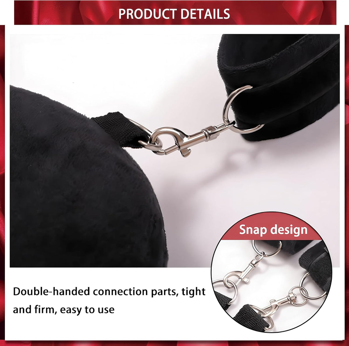 DarkTether Split-Leg Sex Sling with Neck Pillow and Velvet Cuffs