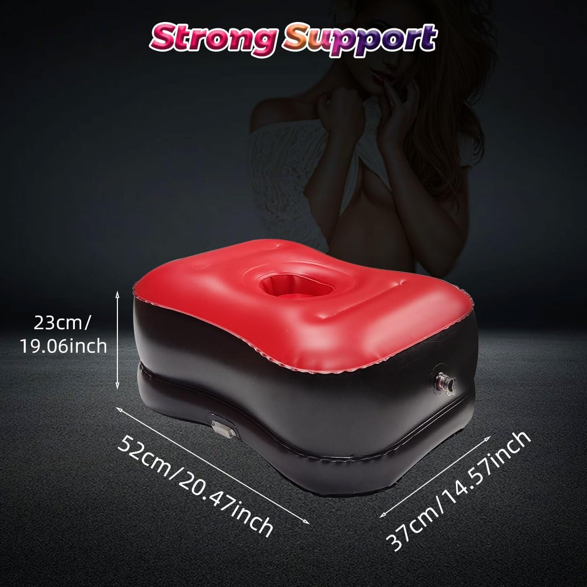 Dildo Mount Sex Pillow for Women, Inflatable Dildo Cushion Sex Position for Adults, Sex Toys for BDSM Game, Sex Furniture for Bedroom