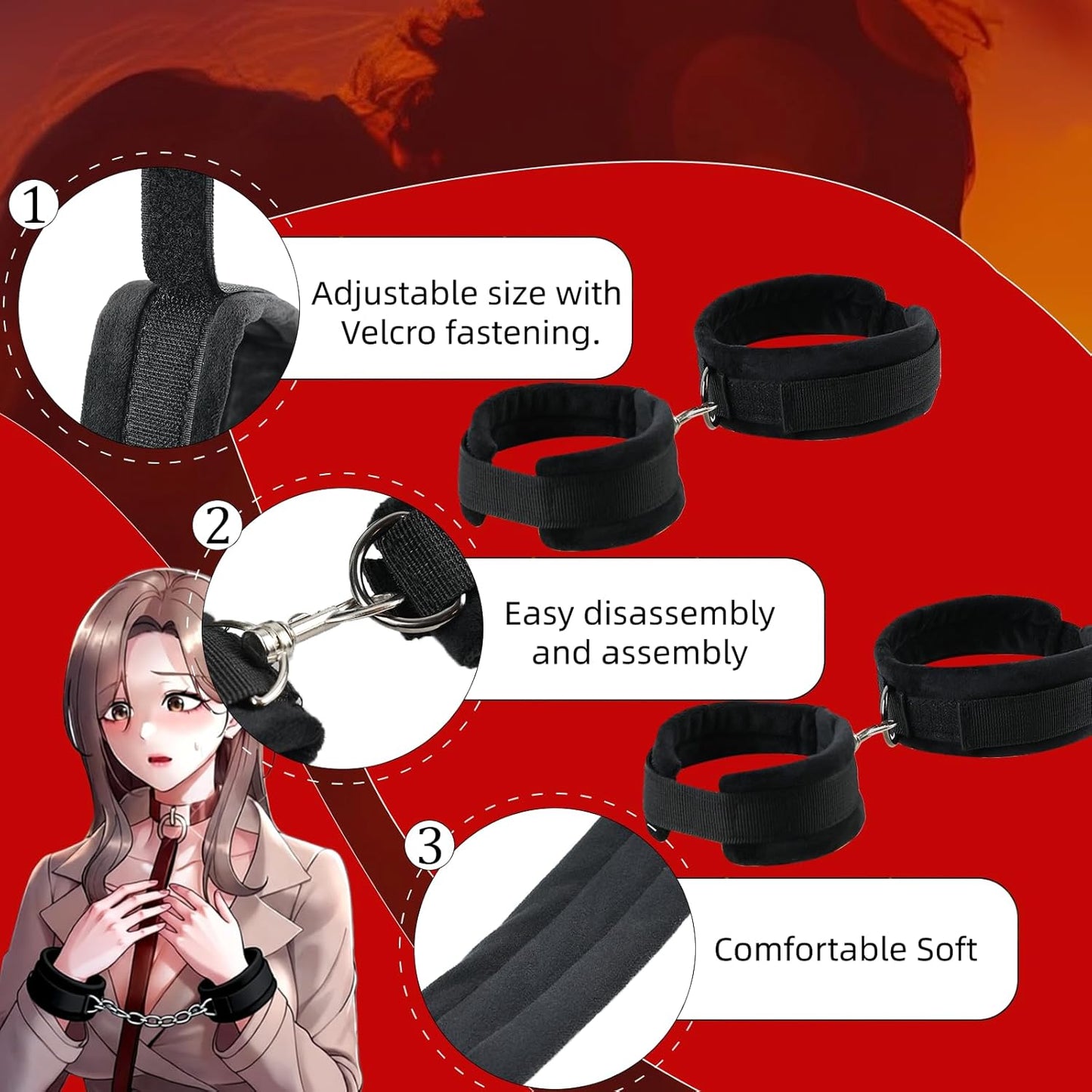 ViceLift Sex Pillow Set with Cuffs