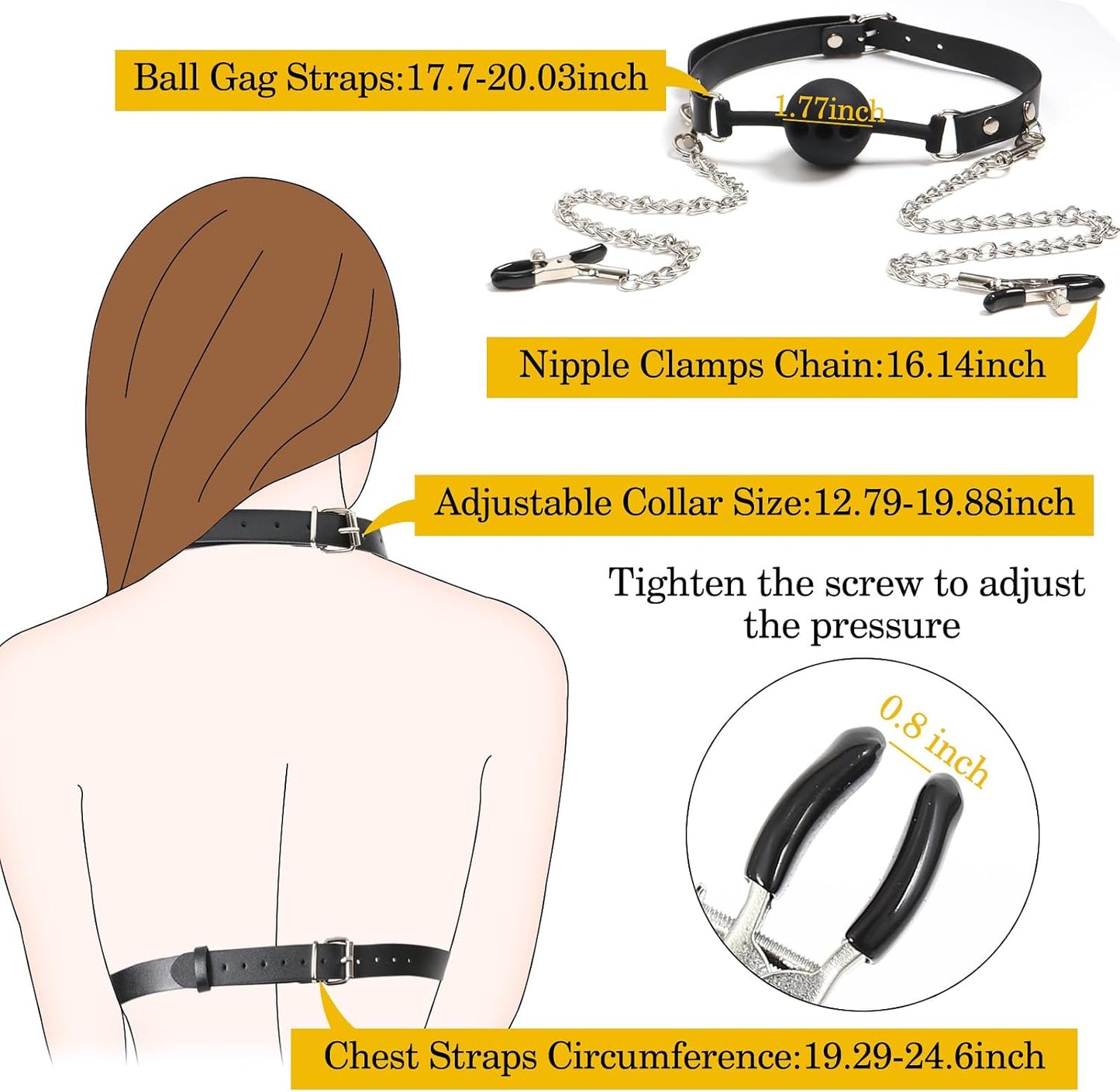 LaceVice BDSM Breast Harness Restraint Set