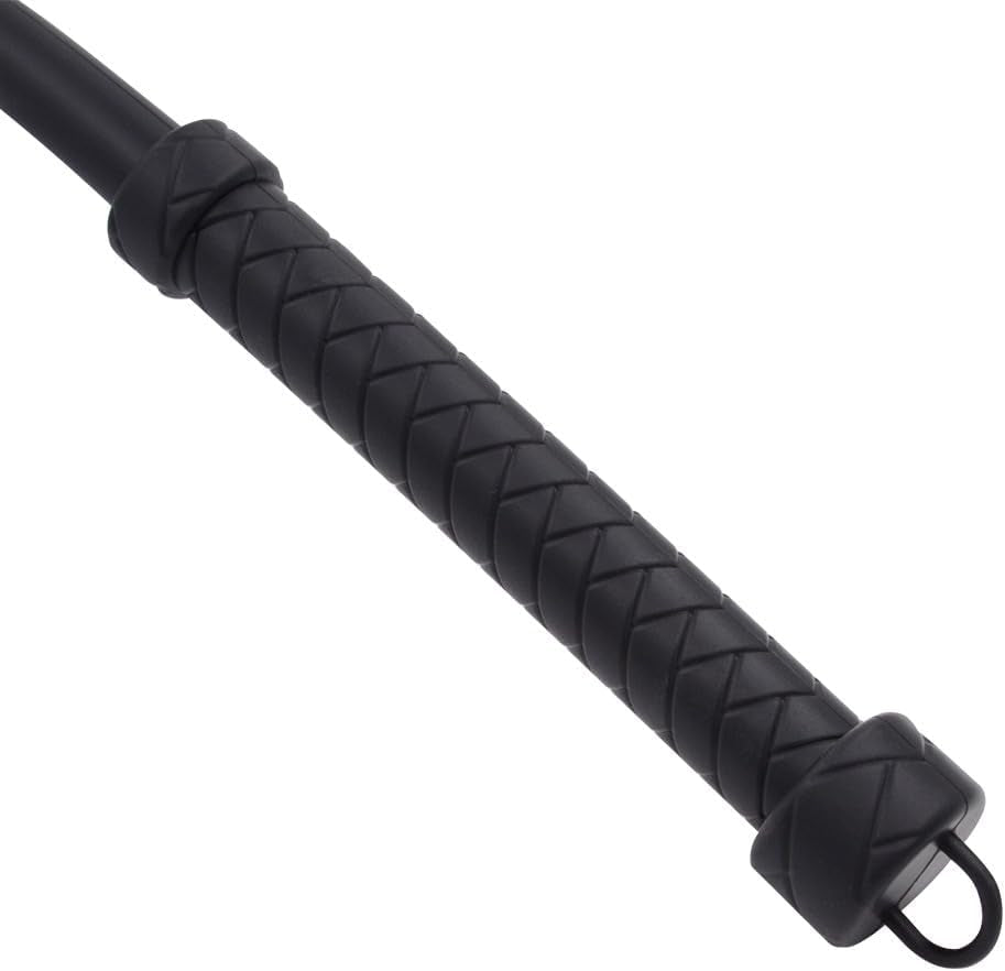 DarkCrop 25 Inch Silicone Flogger Whip for Impact BDSM Play
