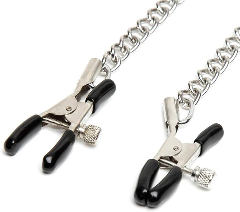 DuskThrall Ball Gag with Nipple Clamps Bondage Set