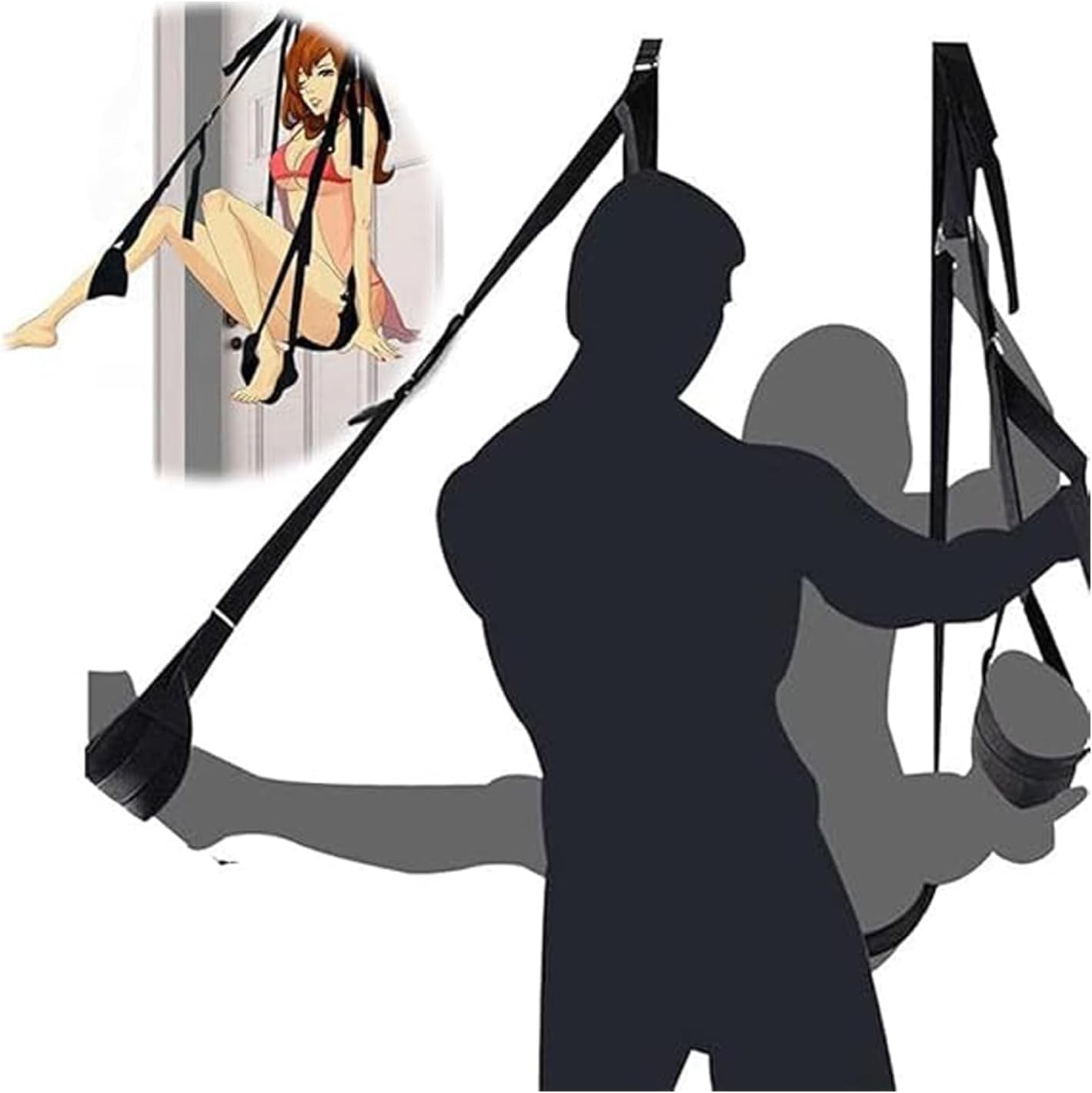 Hold 300LB Sex Slingshot Swing for Couples over the Door Swing Sex 300Lbs BDSM Door Sex Toys Sex Swing Bondage Door Straps for Adults Tools Sex Furniture for Bedroom Women Sweatshirt