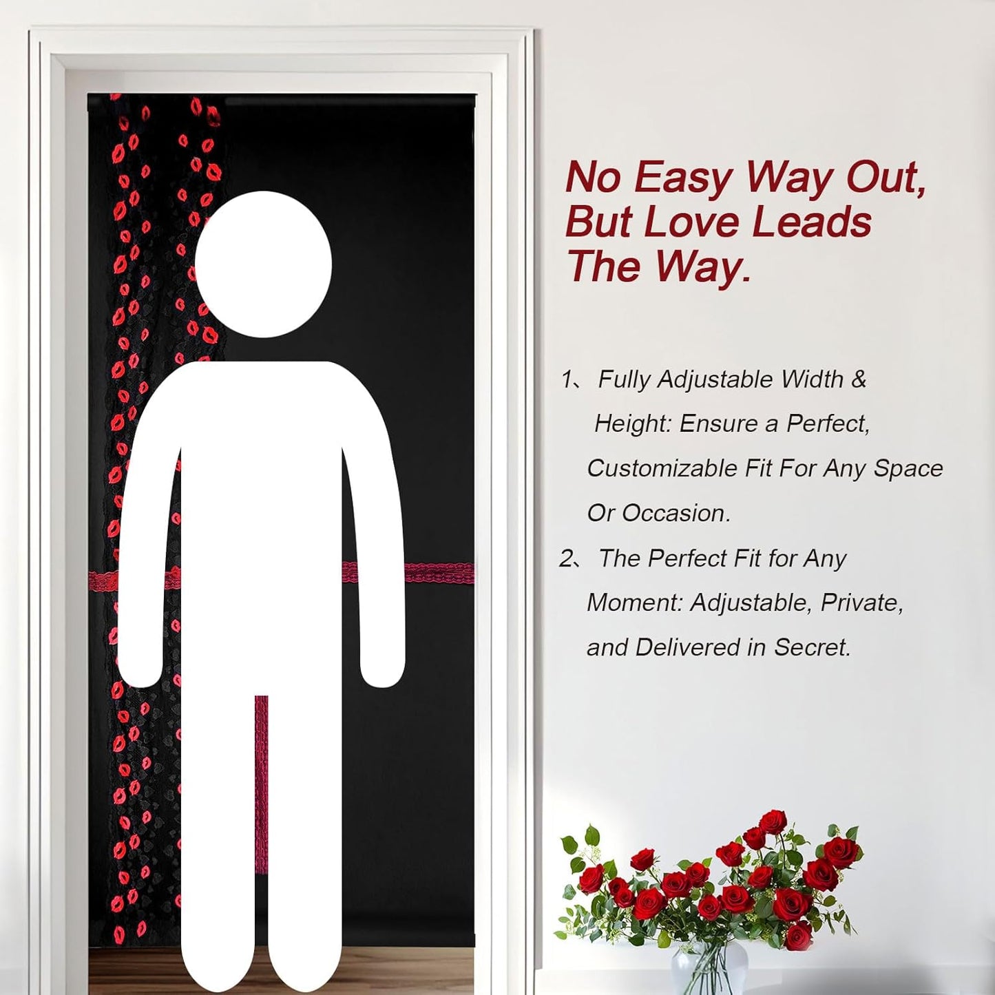 LaceMist Portable BDSM Glory Hole Door Curtain