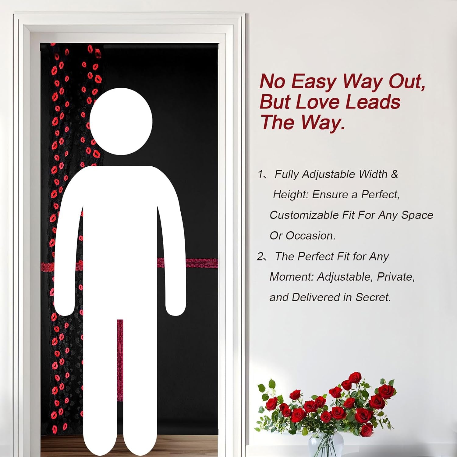 LaceMist Portable BDSM Glory Hole Door Curtain