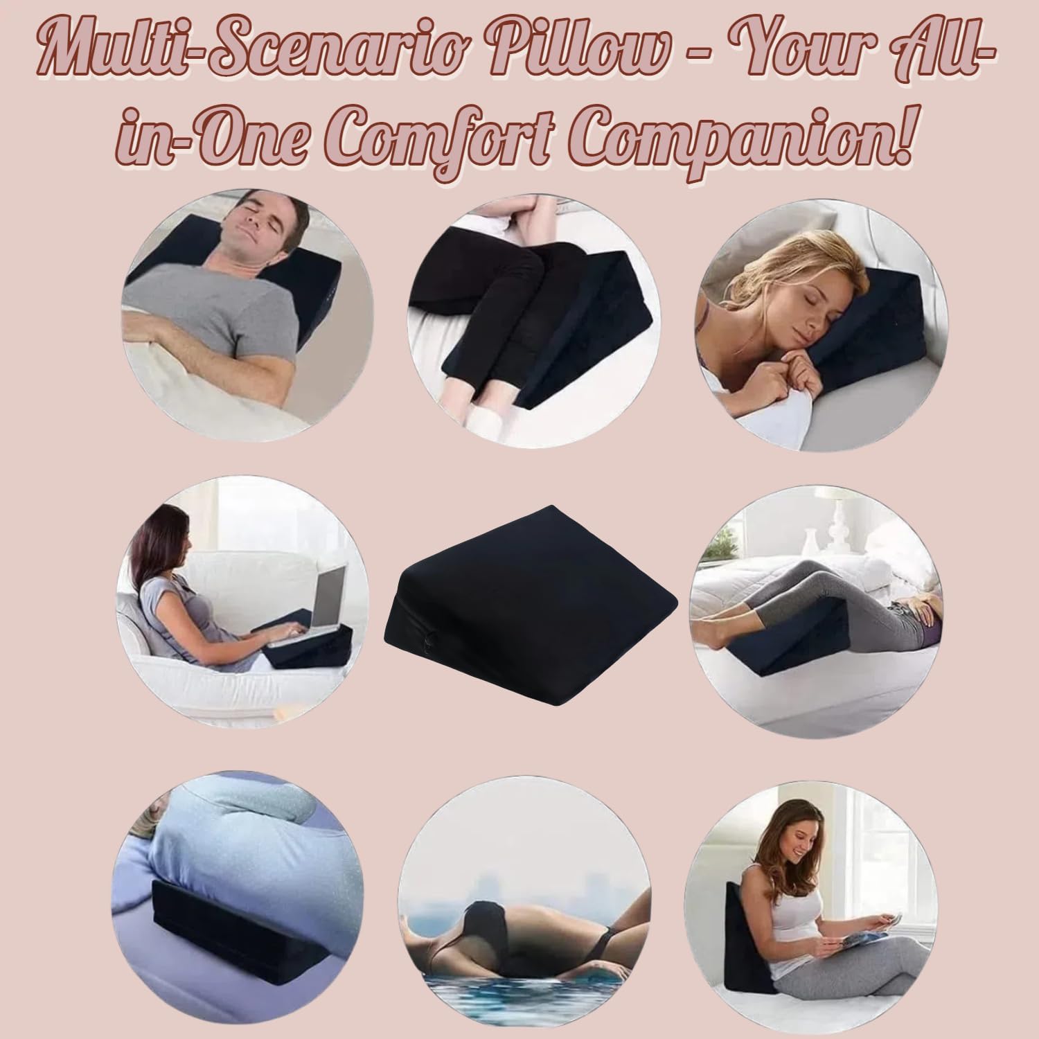 NoirLift BDSM Sex Position Pillow with Cuffs