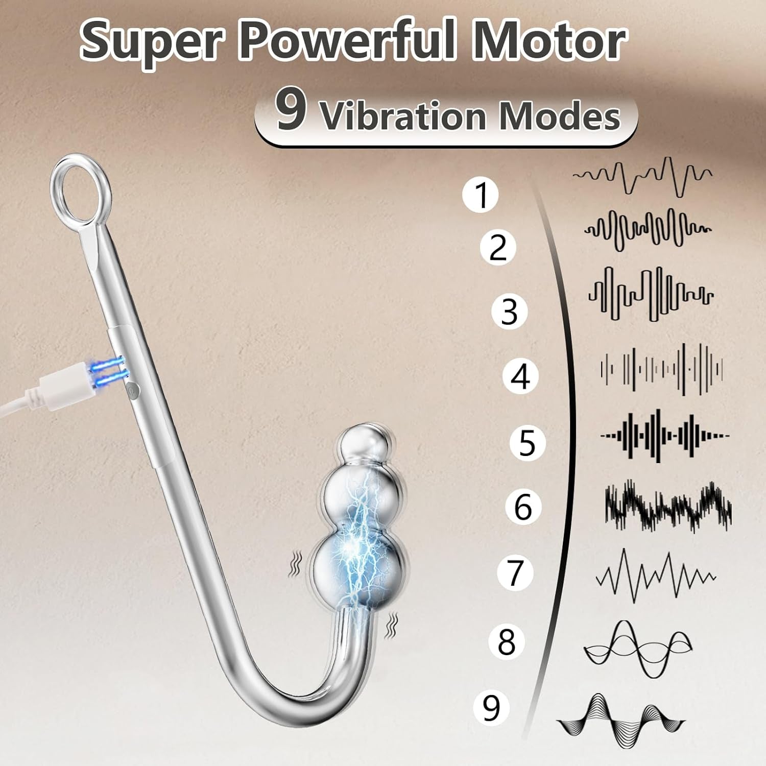 MidnightPulse Vibrating Anal Hook BDSM Restraint Kit