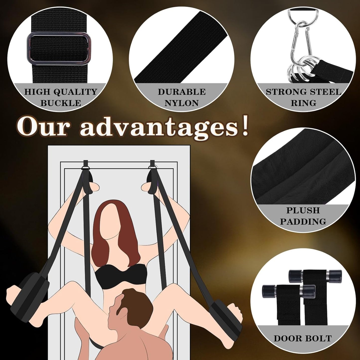 DarkHour Over-the-Door BDSM Sex Swing for Couples