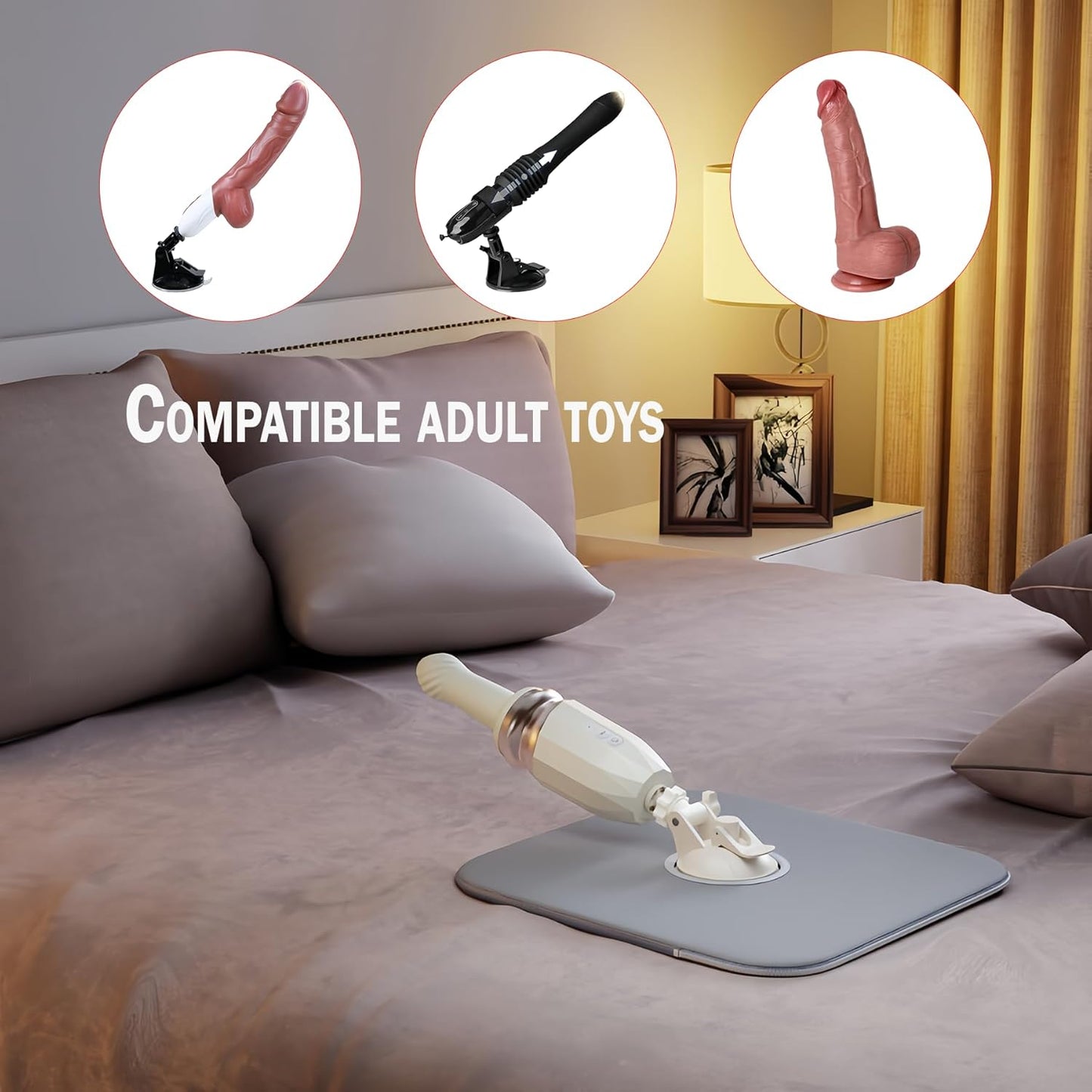 NoirMount Hands-Free Dildo Mount Sex Pillow