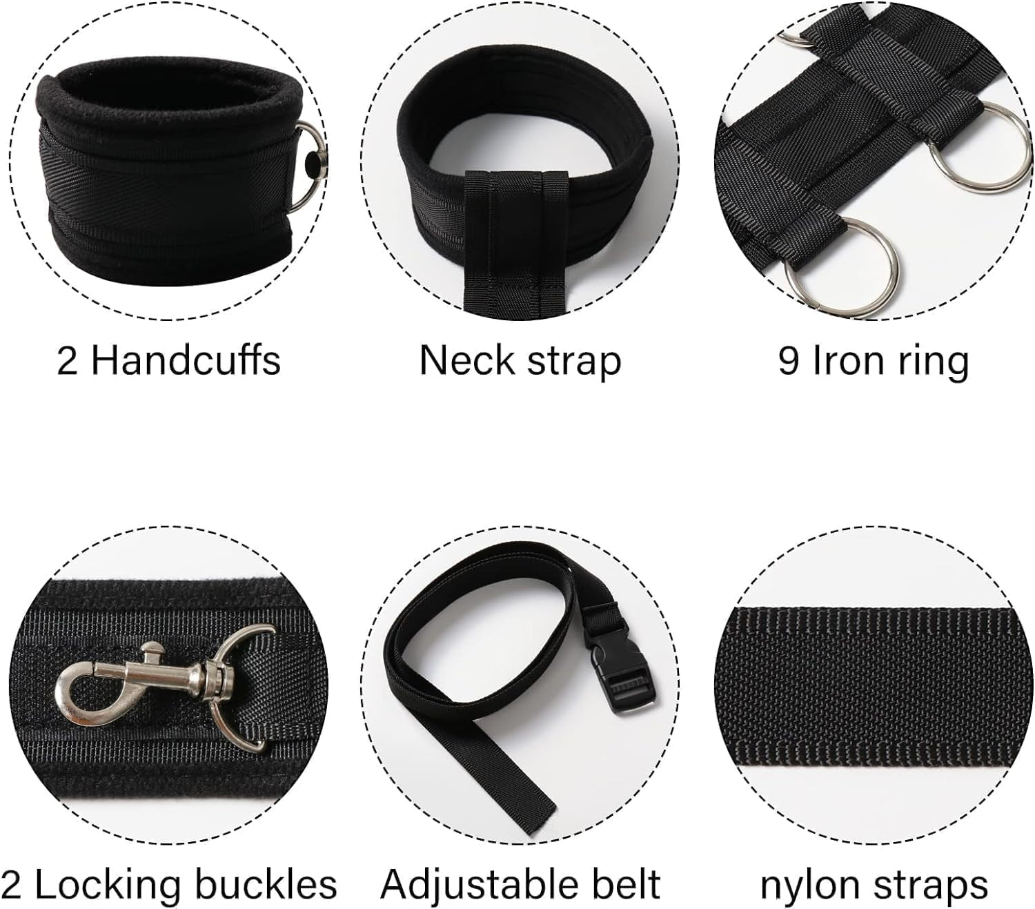 MidnightSurrender Behind Back Neck-to-Waist BDSM Harness