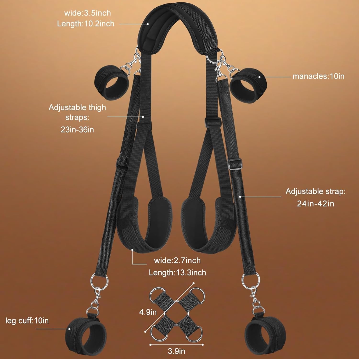 CrossSling Premium BDSM Sex Sling Harness Set