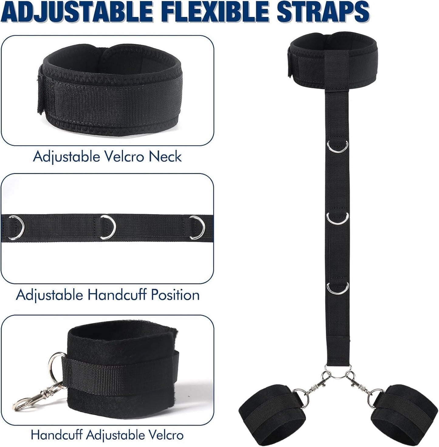 WristLock BDSM Collar Wrist Restraints Set
