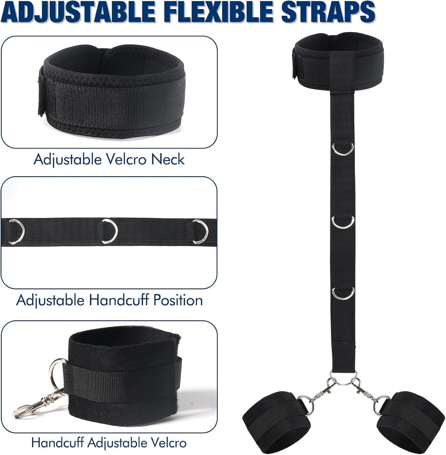 WristLock BDSM Collar Wrist Restraints Set